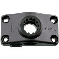 Scotty #241L-Bk Locking Side Deck Mounting Bracket  Black  Small