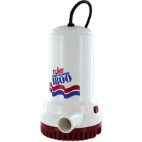Rule A53S-24 1800 Gph Submersible Sump / Utility Pump  24 Foot Cord  Automatic  110 Volt Ac   White/Red