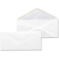 Universal Unv35210 #10 Monarch Flap Open-Side Gummed Business Envelope - White (500/Box)