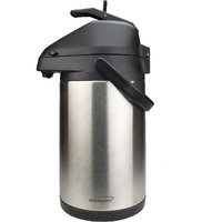 Brentwood 3.5-Liter Airpot Hot & Cold Drink Dispenser  Stainless Steel  Black