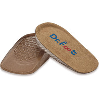 Dr. Foot's Height Increase Insoles  Heel Cushion Inserts  Heel Lift Inserts For Leg Length Discrepancies (Large (1"" Height))