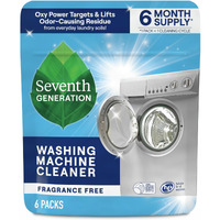 Seventh Generation Washing Machine Cleaner 6 Count Free & Clear Targets Odor-Causing Residue Powered By Oxy Power 4.2 Oz