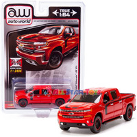 2019 Chevrolet Silverado Ltz Z71 Red Limited Edition To 2496 Pieces Worldwide 1/64 Diecast Model Car By Auto World Cp7918