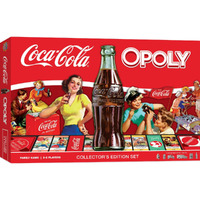 Masterpieces Opoly Board Games - Coca-Cola Opoly - Officially Licensed Board Games For Adults & Families