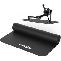 Jishahs Universal Indoor Rowing Machine Mat- 8.5 X 2.3 Ft Exercise Equipment Mat For Concept 2  Nordictrac  Peloton  Sunny  Hydrow Etc. Extra Long Non-Slip And Waterproof  Under Rower Floors Protection