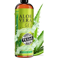 Seven Minerals Aloe Vera Gel - 99% Organic  Big 12 Oz - No Xanthan  So It Absorbs Rapidly With No Sticky Residue - Made From Real Juice  Not Powder