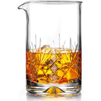 Mofado. Crystal Cocktail Mixing Glass - Premium 24Oz 710Ml - Solid  Stable & Sturdy Hand Blown Cocktail Shaker - Professional Quality Seamless Barware - Gift For Wedding  Birthday  Valentines