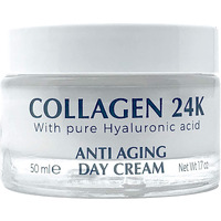 Delfanti-Milano  Collagen 24K  Anti-Aging Day Cream  Face And Neck Moisturizer With Pure Hyaluronic Acid  Made In Italy.