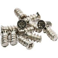 100 Pack Rok Hardware #6Mm X 13Mm (1/2"") Pozi Cross Flat Head Euro Screws Type B Point Fasteners