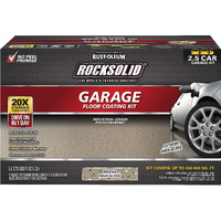 Rust-Oleum 293517 Rocksolid Polycuramine Garage Floor Coating  2.5 Car Kit  Mocha