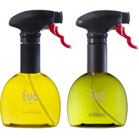 Evo Mini Oil Sprayer Bottle | Non-Aerosol For Olive Oil  Cooking Oils  Vinegars | 8-Oz Capacity | Rotatable Nozzle | Gourmet Cooking Tools - Food-Safe Materials - Yellow And Green  Set Of 2
