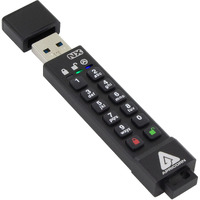 Apricorn 8Gb Aegis Secure Key 3 Nx 256-Bit Encrypted Fips 140-2 Level 3 Validated Secure Usb 3.0 Flash Drive (Ask3-Nx-8Gb)  Black