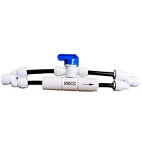 Yzm Reverse Osmosis Ro Flush Kit Valve For 100Gallon/200Gallon Ro System Flow Restrictor  1/4"" Tube Od Ports. (550Cc 100Gallon/200Gallon)