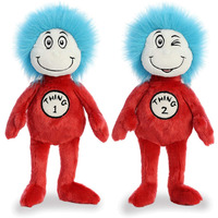 Aurora Plush Bundle Of 2  12"" Thing 1 & Thing 2  Multicolor