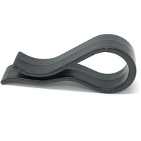 Niftyplaza Strut Clip - Grid Towels Scarf Hanger Pant Plastic Jet Clips Garment Shirt Coat Sweater Trousers Secured Gripper Dress Pack (100 Black)