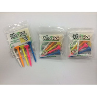 Martini Step Up 3 1/4"" Tees Mixed Colors  3-Pack Special