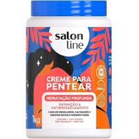 Linha Tratamento (Creme Para Pentear) Salon Line - Hidratacao Profunda 1000 Gr - (Salon Line Treatment (Combing Cream) Collection - Deep Moisturizing Net 35.27 Oz)