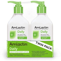 Amlactin Daily Moisturizing Lotion For Dry Skin  7.9 Oz Pump Bottles (Twin Pack)  2-In-1 Exfoliator-Body Lotion With 12% Lactic Acid  Dermatologist-Recommended (Packaging May Vary)