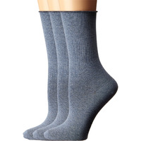 Hue Jean Socks 3-Pack Denim Heather One Size