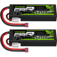 Ovonic 2S Lipo Battery 50C 5200Mah 7.4V Lipo Battery With Deans Connector For Car Truck Boat Vehicles