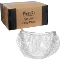 Forpro Professional Collection Spa Liners  Fit All Pedicure Spas  Disposable Liners  Clear  400-Count