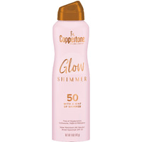 Coppertone Glow With Shimmer Sunscreen Spray  Water Resistant   Broad Spectrum  Spf 50  5 Oz