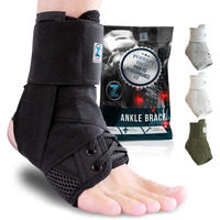 Zenith Ankle Brace  Lace Up Adjustable Support - For Running  Basketball  Injury Recovery  Sprain! Ankle Wrap For Men  Women  And Children