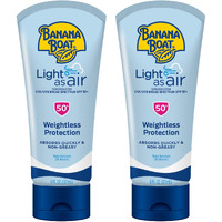 Banana Boat Light As Air Sunscreen Lotion Spf 50 Twin Pack | Lightweight Sunscreen  Lotion Sunscreen  Banana Boat Sunscreen Lotion For Body  Non-Greasy Sunscreen  Oxybenzone Free Sunscreen  6Oz Each