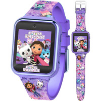 Accutime Kids Gabby's Doll House Purple Educational Touchscreen Smart Watch Toy For Girls  Boys  Toddlers - Selfie Cam  Learning Games  Alarm  Calculator  Pedometer & More (Model: Gab4007Az)