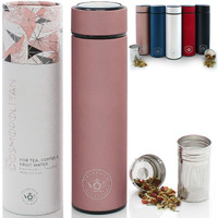 Teabloom - The Original All-Brew Travel Tumbler & Thermos | Oprahs Favorite | 16Oz/480Ml Stainless Steel Insulated Water Bottle/Tea Flask/Cold Brew Coffee Mug