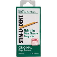 Stim-U-Dent Plaque Removers 6 Packs Of 4X25 Picks/Pack (600 Picks) - Mint Flavor (Pack Of 6)