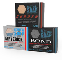 Tactical Soap All-Natural Men's Soap (3 Bars) - Pheromone-Infused For Attraction  Exfoliating  Manly Bar Soap  100% Natural  Made In The Usa