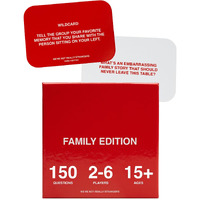 We'Re Not Really Strangers Family Edition Card Game - 150 Conversation Cards For Adults  Teens  Couples  & Strangers - Fun Family Party Time For Game Night Or Date Night  Ages 15+  2-6 Players
