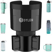 Dylen Car Cup Holder Expander  Cup Holder Extender Adapter For Car With Expandable Insert  Compatible With Yeti 20/26/30Oz  Hydroflask 32/40Oz  Large Water Bottles In 3.0""-4.1""