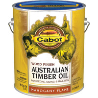 Cabot 140.0019459.007 Australian Timber Oil Water Reducible  Translucent  Mahogany Flame - 1 Gallon