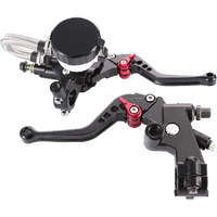 Venveal Universal Motorcycle Brake Levers 7/8"" 22Mm Cylinder Clutch Lever Adjustment Front Brake Master Standard Handlebar For Sport Bike/Street Bike/Scooter/Dirt Bike (Black)
