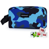 Cerbonny Small Insulated Cooler Bag  Freezable Lunch Bag For Work School Travel  2.2L  Blue Camo