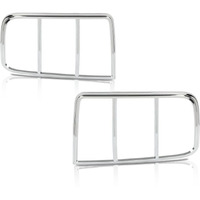 Pit66 Taillight Tail Light Bezel Covers Chrome Compatible With Ford Mustang 2005 2006 2007 2008 2009