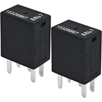 Relay 15328867 (Set Of 2)  12Vdc 5-Pin High-Performance Automotive Relay - Compatible For Gm Vehicles