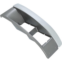 Hecasa Left Headlight Bezel Compatible With 2004-2009 Gmc Topkick C4500 / C5500 Chevy Chevrolet Kodiak C4500 / C5500 Headlamp Trim Replacement For 15036037 Silvery+Black Driver Side