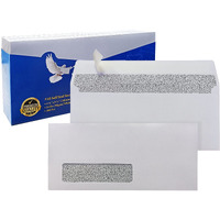 Winpaq #10 Peel & Seal White Window Wallet Business Envelopes 4-1/8"" X 9-1/2""  24Lb  Perfect For Mailing Documents  Letters  Invoices And Statements (100)