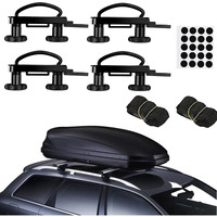 Atnvidsg Roof Box U-Bolt Clamps/Roof Rack Clamps Car Truck Universal Stainless Steel U Brackets Installation Accessory 85Mm Inside Width  With 8 Lock Nuts  2 Straps Cargo Box Mounting Bracket (4Pcs)