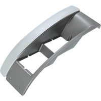 Hecasa Right Headlight Bezel Compatible With 2004-2009 Gmc Topkick C4500 / C5500 Chevy Chevrolet Kodiak C4500 / C5500 Headlamp Trim Replacement For 15036038 Silvery+Black Passenger Side