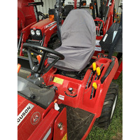 Durafit Seat Covers Compatible With Massey Ferguson Tractors With High Back Seat With No Armrests Gray
