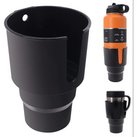 Isaddle Large Car Cup Holder Adapter Compatible With Hydro Flask 32Oz 40Oz 50/50 Flask  Yeti 24/30/36Oz  Nalgene 32Oz Coffee Mugs - Car Interior Accessory Big Bottles Car Cup Holder (Up To 3.8 Inches)