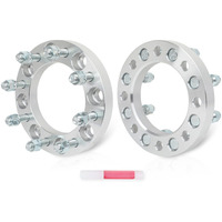 Ocpty 2 Pcs 1"" (25Mm) Wheel Spacers 8 Lug 8X6.5 To 8X6.5 (8X165.1To8X165.1) With 9/16"" Studs Fits For Ram For Dodge For Ford Wheel Spacers