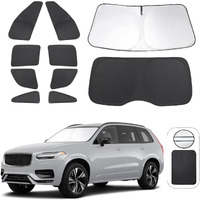 Tinglu Window Shades For Volvo Xc90 2016-2024 2025 Accessories Car Side Full Windows Rear Triangular Windshield Sun Shade Sun Uv Rays & Privacy Protection For Camping Napping And Relaxing 10Pcs