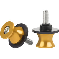 Chifun 2Pcs 10Mm M10 X1.5/1.25 Motorcycle Swing Arm Spools Sliders Cnc Aluminum Swingarm Spools Stand Screw Compatible With Vulcan S 650 900 Ninja 250 300 Zx-10R Zx-6R(Gold)