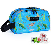 Small Cooler Bag Freezable Lunch Bag For Work School Travel Small Lunch Bag Small Insulated Bag For Kids/Adults Freezer Lunch Bags Mini Lunch Bag Fit For Yogurt Suit For 3+(Blue Planet Dinosaur)
