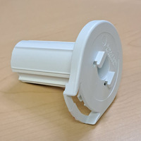 Rollease Clutch Skyline Hook Mount (White  Sl20 1 1/2"" Tube) With Clear Bead Stop 2203